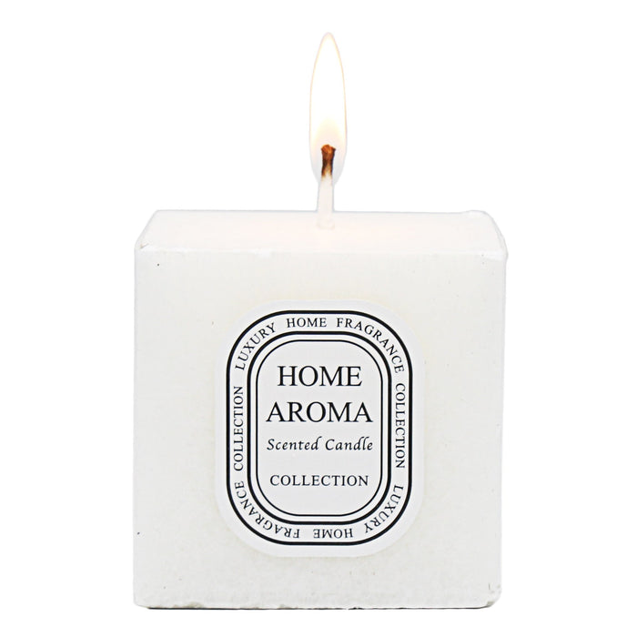 Home Aroma Scented Candle - White