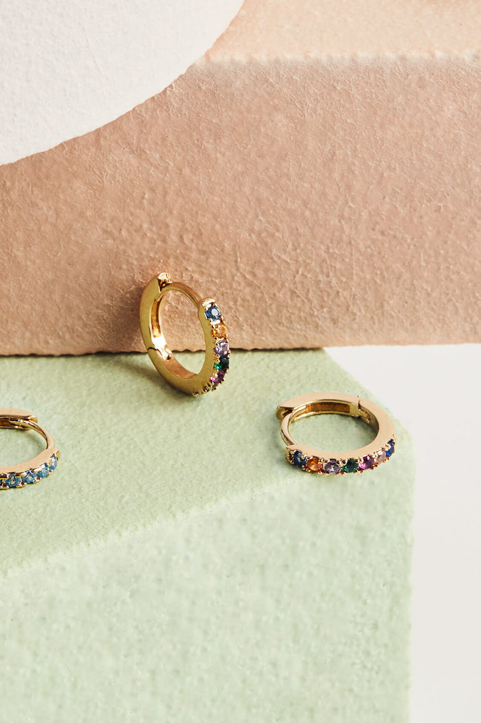Hoop Rainbow Earrings
