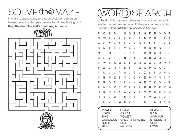 Illustrated Worship Children's Bulletins: Winter 2020-2021