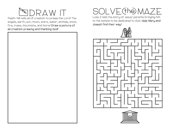 Illustrated Worship Children's Bulletins: Winter 2020-2021