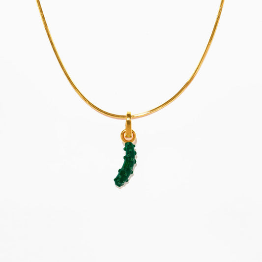 In A Pickle Charm Necklace