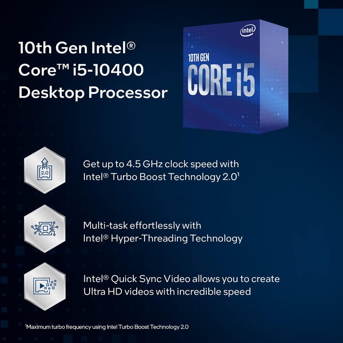 Intel Core i5 10400 Desktop Processor  BX8070110400