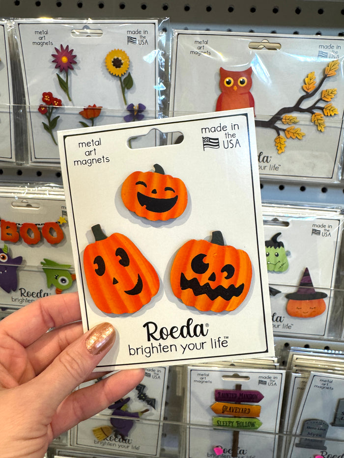 Jack-O'-Lantern Magnets S/3