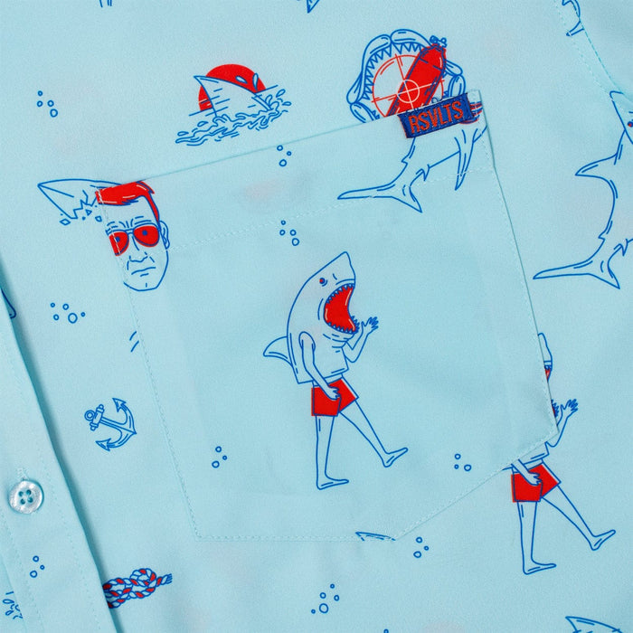 RSVLTS Jaws Short Sleeve Shirt Jaws "Amity Island Welcomes You" – KUNUFLEX Short Sleeve Shirt