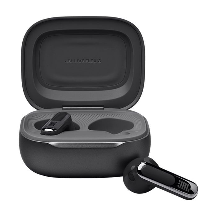 JBL Live Flex 3 True Wireless Noise-Cancelling Open-Stick Earbuds Black | JBLLIVEFLEX3BLK JBL Earbuds Euronics Ireland