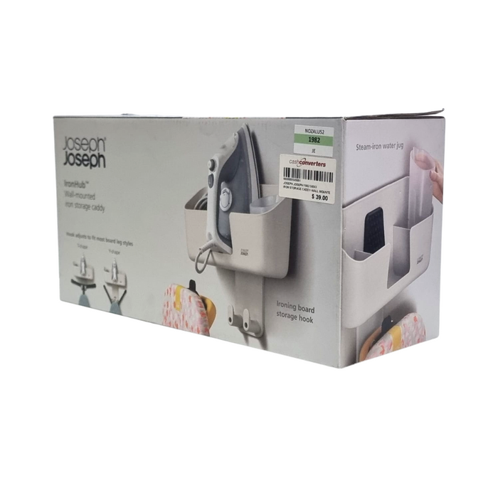 Joseph Joseph 50043 IronHub Wall-mounted Ecru Iron Storage Caddy