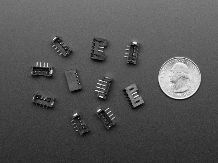 JST PH 4-pin Vertical Connector (10-pack) - STEMMA by The Pi Hut - The Pi Hut