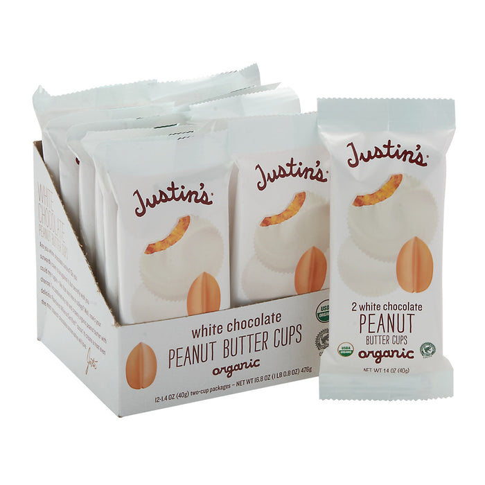 Justin's White Chocolate Peanut Butter Cups - 12 Count