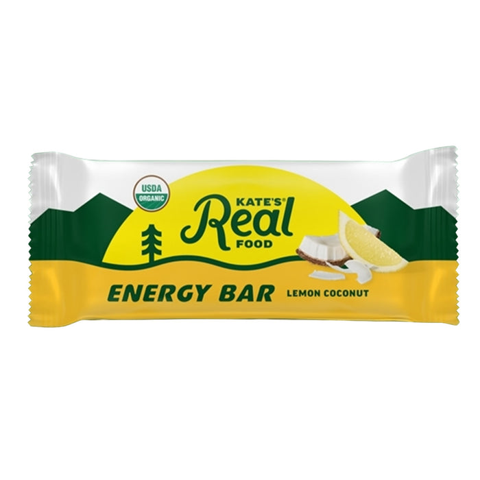 Kate's Real Food Lemon Coconut Energy Bars - 12 Count