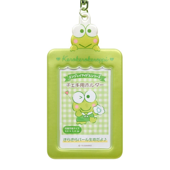 Keroppi Mascot Photo Holder Charm Accessory Japan Original
