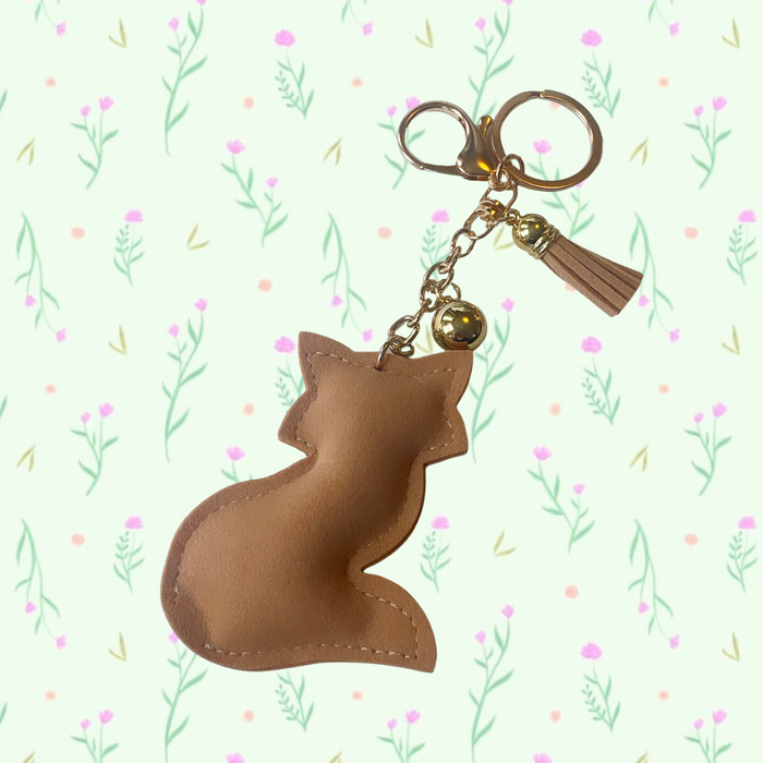 ✨ KeyChain / Bag Charm: Fox ~ Sparkle ~ Tawny 🦊