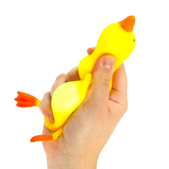 Keycraft 4 Inch Stretchy Rubber Duck Squishy Sensory Fidget Toy