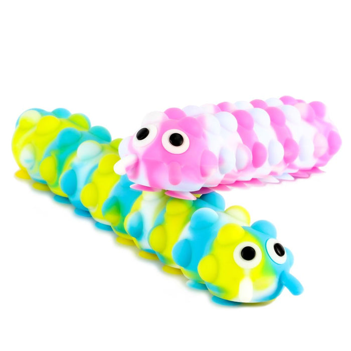 Keycraft Tutti Frutti Caterpillar Air Filled Squishy Sensory Fidget Toy - Assorted