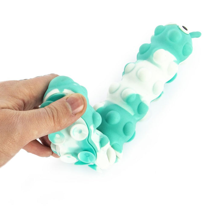 Keycraft Tutti Frutti Caterpillar Air Filled Squishy Sensory Fidget Toy - Assorted