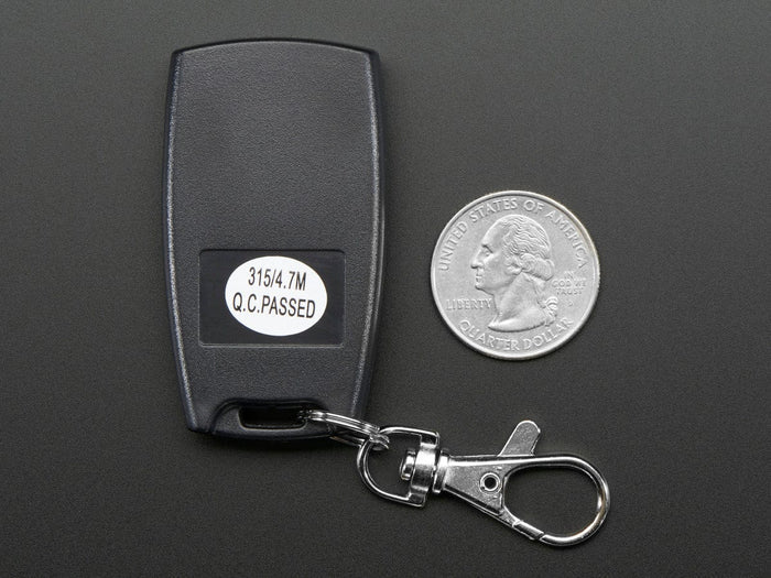 Keyfob 4-Button RF Remote Control - 315MHz [discontinued] by Adafruit - The Pi Hut