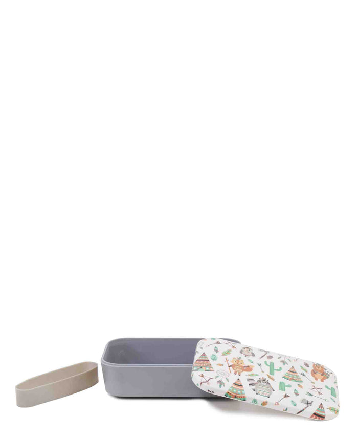 Kitchen Life Bamboo Lunch Box - Grey