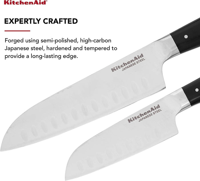 KitchenAid Santoku Knife 2Pc Set 7in And 5in