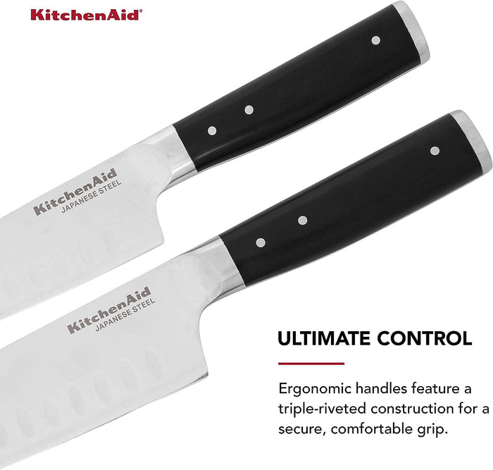 KitchenAid Santoku Knife 2Pc Set 7in And 5in