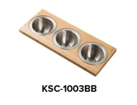 Kraus Kore Set Of 3 Stainless Steel Round Bowls KSC1003BB