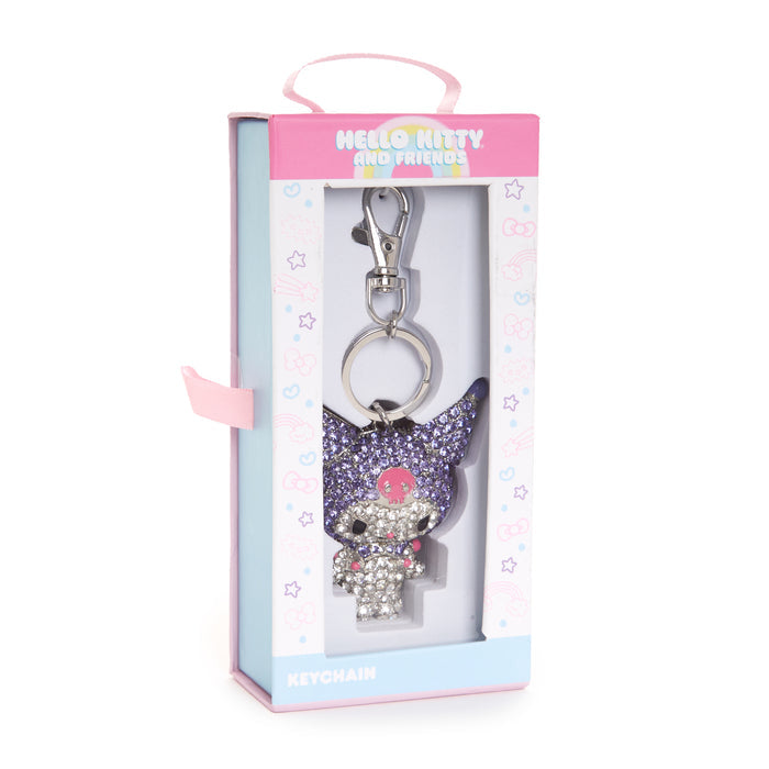 Kuromi Pave 3D Bling Keychain Accessory JACMEL JEWELRY INC