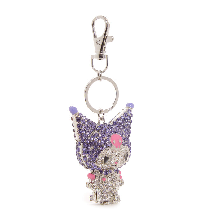 Kuromi Pave 3D Bling Keychain Accessory JACMEL JEWELRY INC
