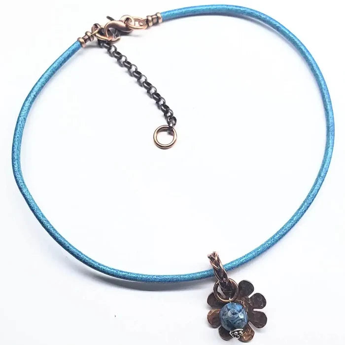 Large Braided Bail Larimar Blue Crazy Lace Bead PendantCharms & PendantsChoker$ 55.00Alexa Martha Designs