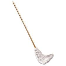 Large Cotton Deck Mop This Large Cotton Deck Mop with Wood Handle is handmade and is the perfect versatile wet mop for both indoor and outdoor cleaning jobs. Its sturdy handle  and is wire wound with a cotton mop head for optimal absorption-LCDM45 Hannah's Variety Store