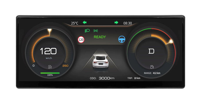 LCD Instrument Cluster Retrofit with CarPlay Support for Tesla Model 3  Tesla Model Y