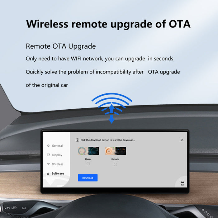 LCD Instrument Cluster Retrofit with CarPlay Support for Tesla Model 3  Tesla Model Y