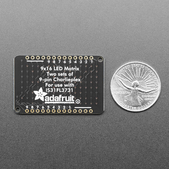 LED Charlieplexed Matrix - 9x16 LEDs - Red by Adafruit - The Pi Hut