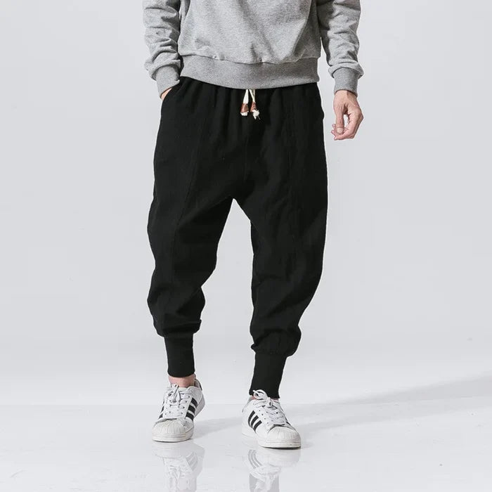 Leo Ferrand Loose Cotton Linen Harem Pants