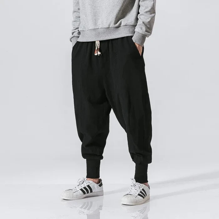 Leo Ferrand Loose Cotton Linen Harem Pants