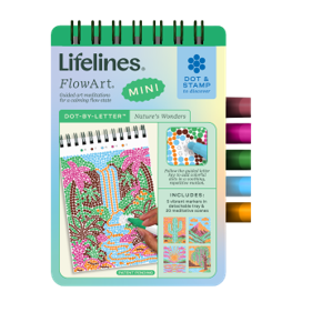 Lifelines FlowArt MINI Dot-By-Letter - Nature's Wonders - Meditative Art