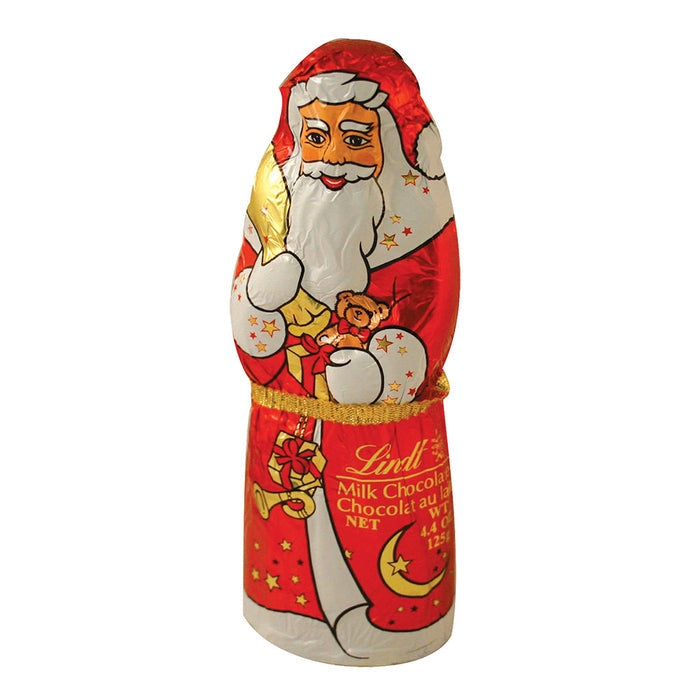 Lindt Milk Chocolate Santa Candy - 18 Count