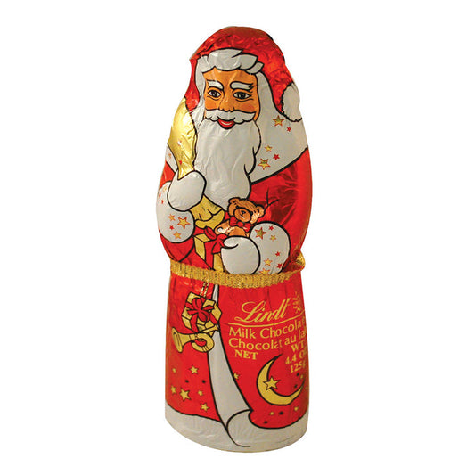 Lindt Milk Chocolate Santa Candy - 18 Count