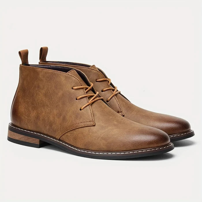 Lior Men’s Retro Leather Desert Boots