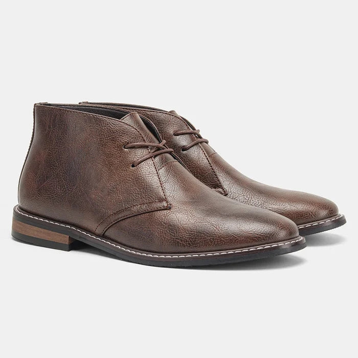 Lior Men’s Retro Leather Desert Boots