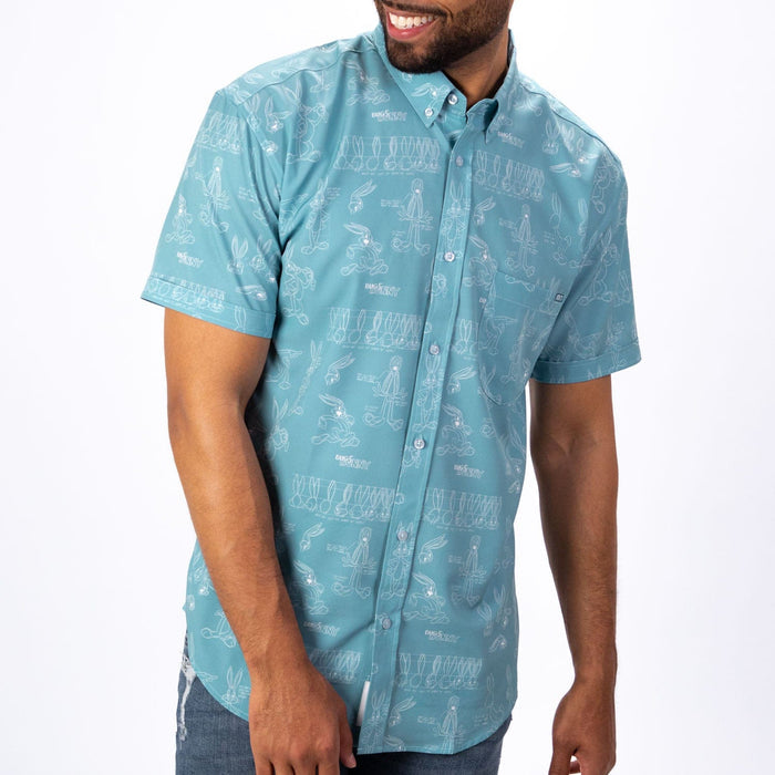 RSVLTS RSVLTS Looney Tunes "Bunny Blueprints" – KUNUFLEX Short Sleeve Shirt