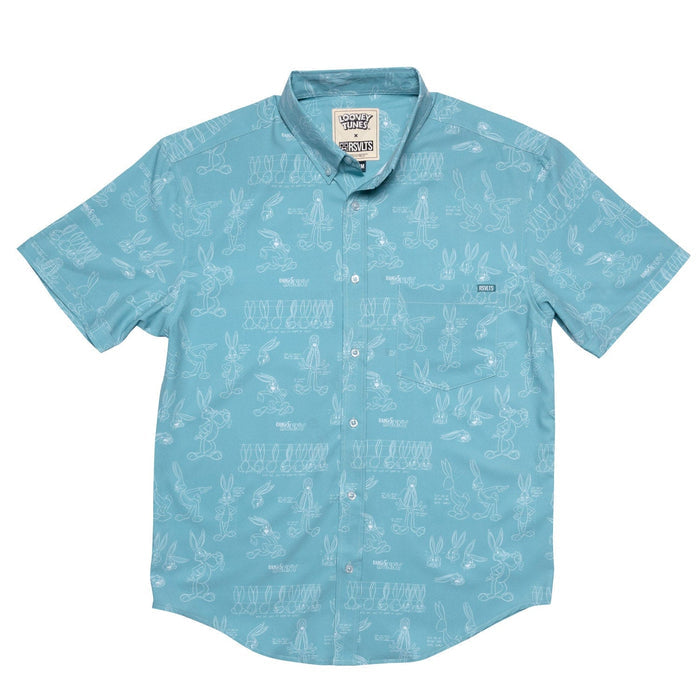 RSVLTS RSVLTS Looney Tunes "Bunny Blueprints" – KUNUFLEX Short Sleeve Shirt