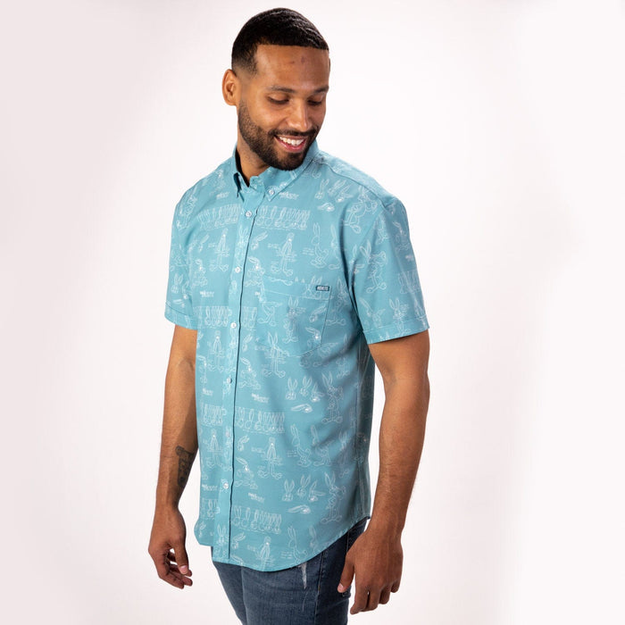 RSVLTS RSVLTS Looney Tunes "Bunny Blueprints" – KUNUFLEX Short Sleeve Shirt