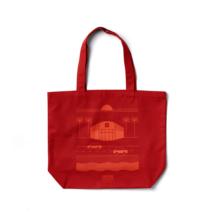 Heath Ceramics Los Angeles Tote in Red Orange