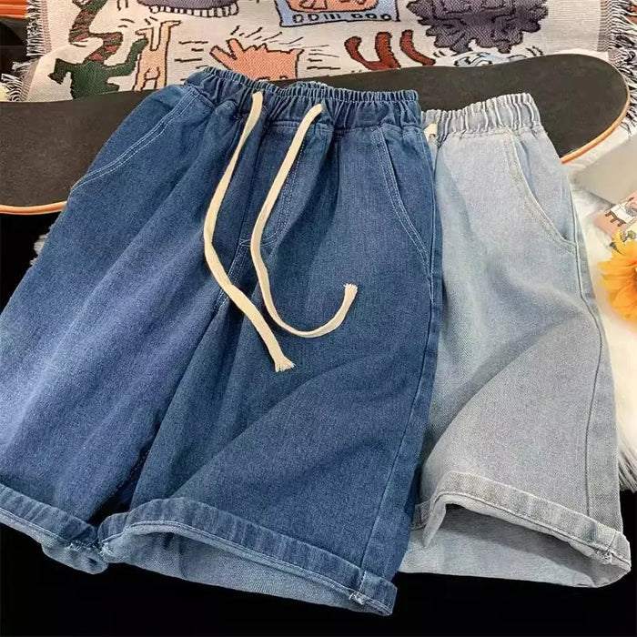 Luca Ferri Men’s Loose Fit Denim Shorts