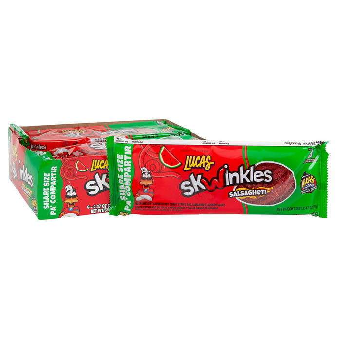Lucas Watermelon Salsagheti Candy - 6 Count