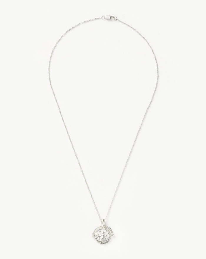 Lucy Williams Long Engravable Roman Arc Coin Necklace Necklaces Missoma