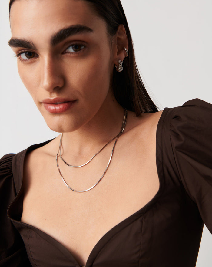 Lucy Williams Medium Square Snake Chain Necklace Necklaces Missoma