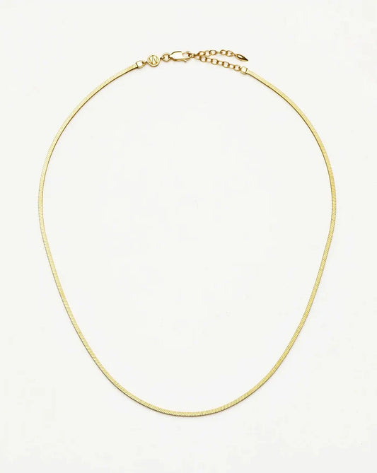 Lucy Williams Short Square Snake Chain Necklace Necklaces Missoma