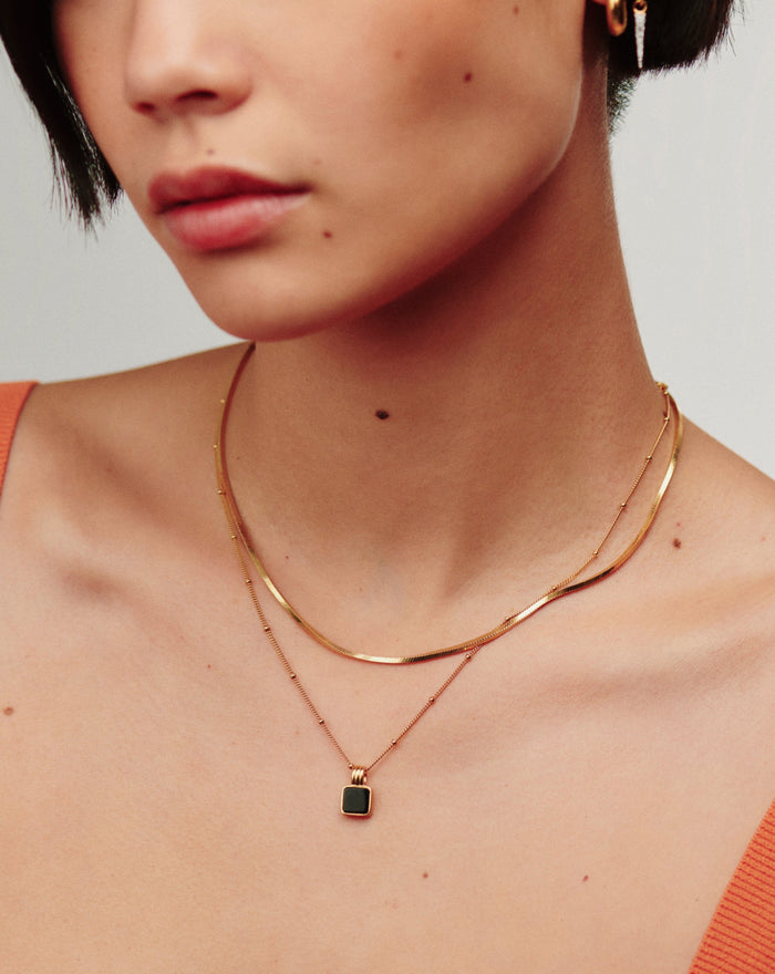Lucy Williams Square Snake Chain Necklace Necklaces Missoma