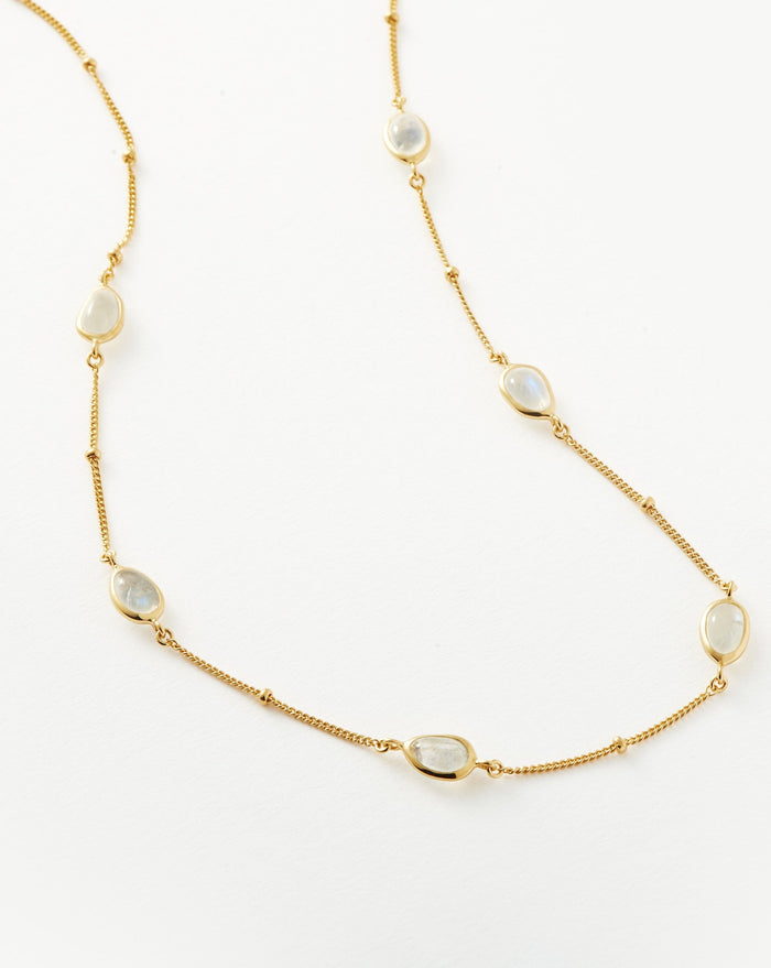Magma Gemstone Charm Choker | 18ct Recycled Gold Vermeil on Recycled Sterling Silver Necklaces Missoma