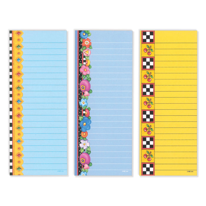 Magnetic List Pads, 12 assorted seasonal