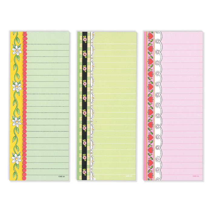 Magnetic List Pads, 12 assorted seasonal